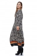 Rochie Luna, lunga, cu animal print